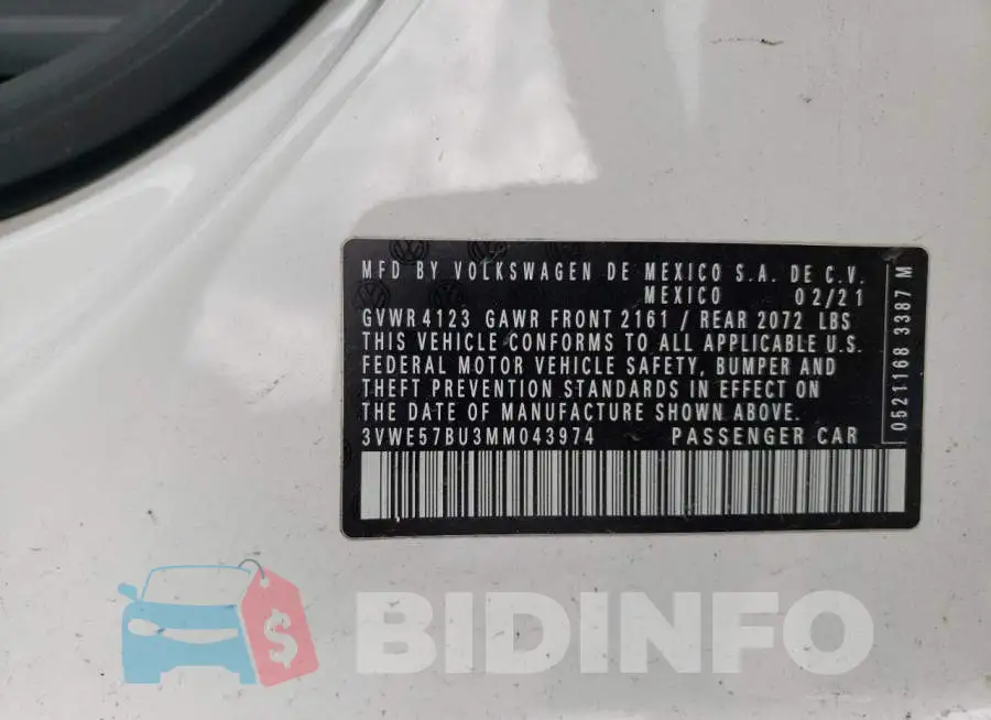 3VWE57BU3MM043974 Photo# 13