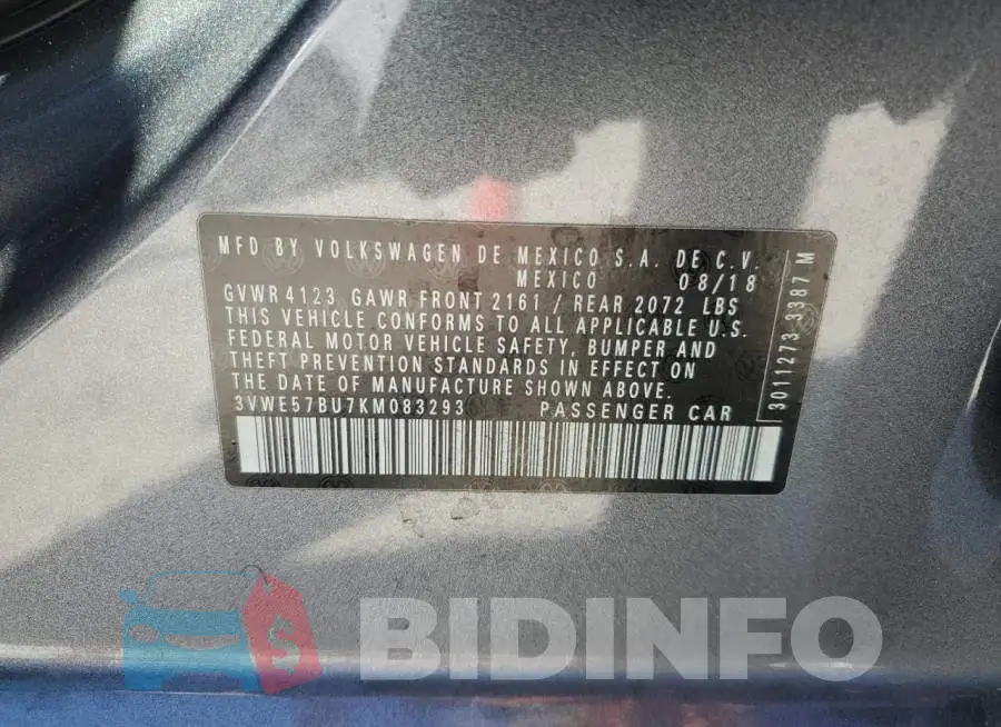 3VWE57BU7KM083293 Photo# 13