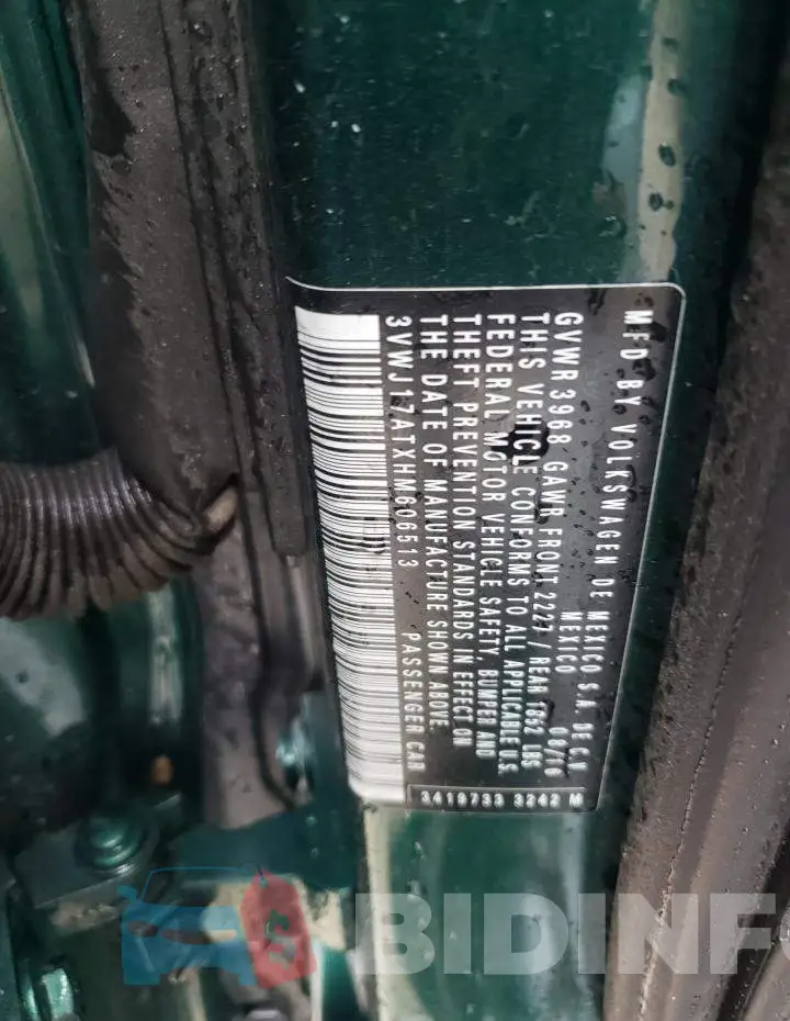 3VWJ17ATXHM606513 Photo# 12