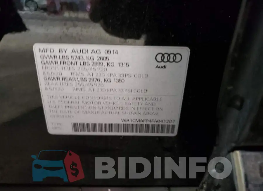 WA1CMAFP4FA041207 Photo# 14