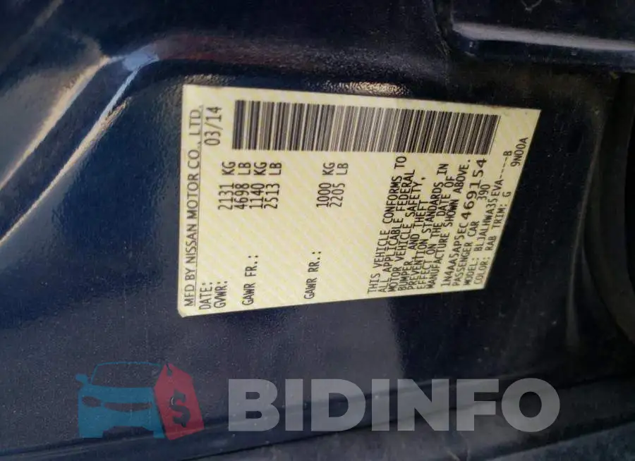 1N4AA5AP5EC469154 Photo# 12