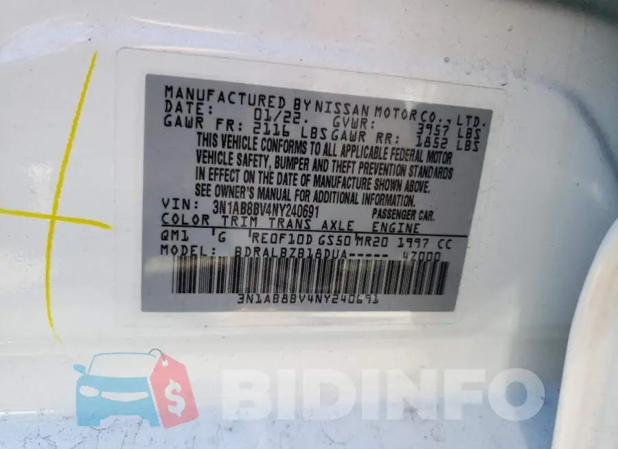 3N1AB8BV4NY240691 Photo# 12