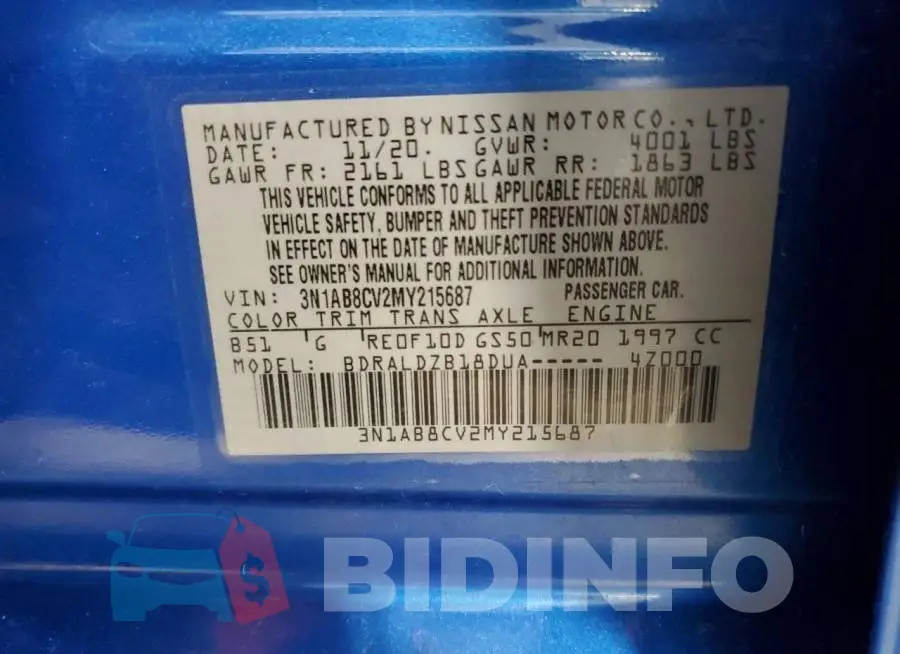 3N1AB8CV2MY215687 Photo# 12
