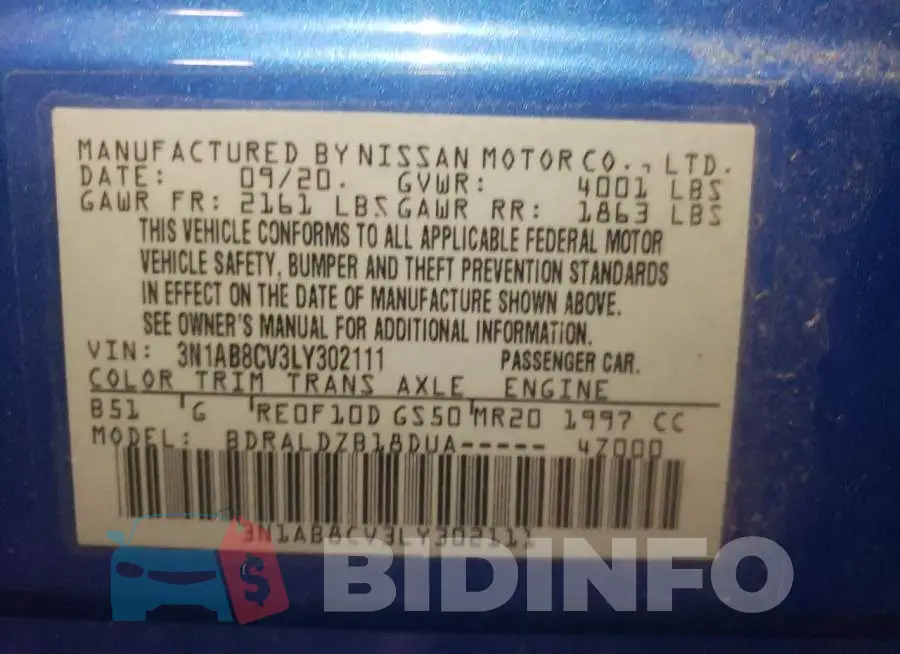 3N1AB8CV3LY302111 Photo# 13