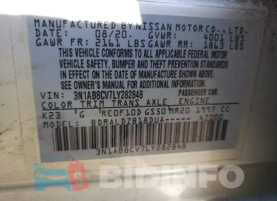 3N1AB8CV7LY282848 Photo# 12