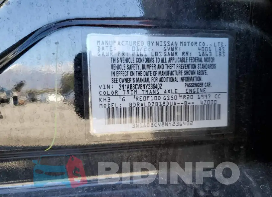3N1AB8CV8NY236402 Photo# 12