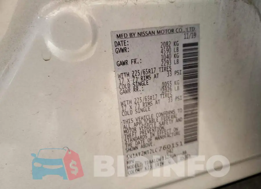5N1AT2MT2LC760151 Photo# 14