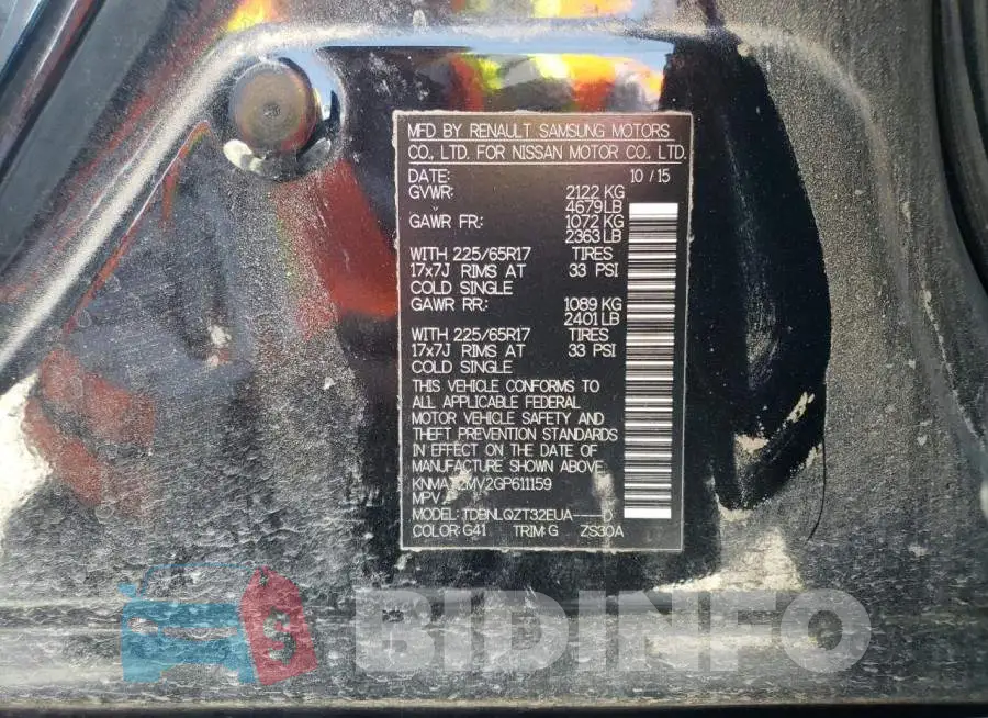 KNMAT2MV2GP611159 Photo# 14