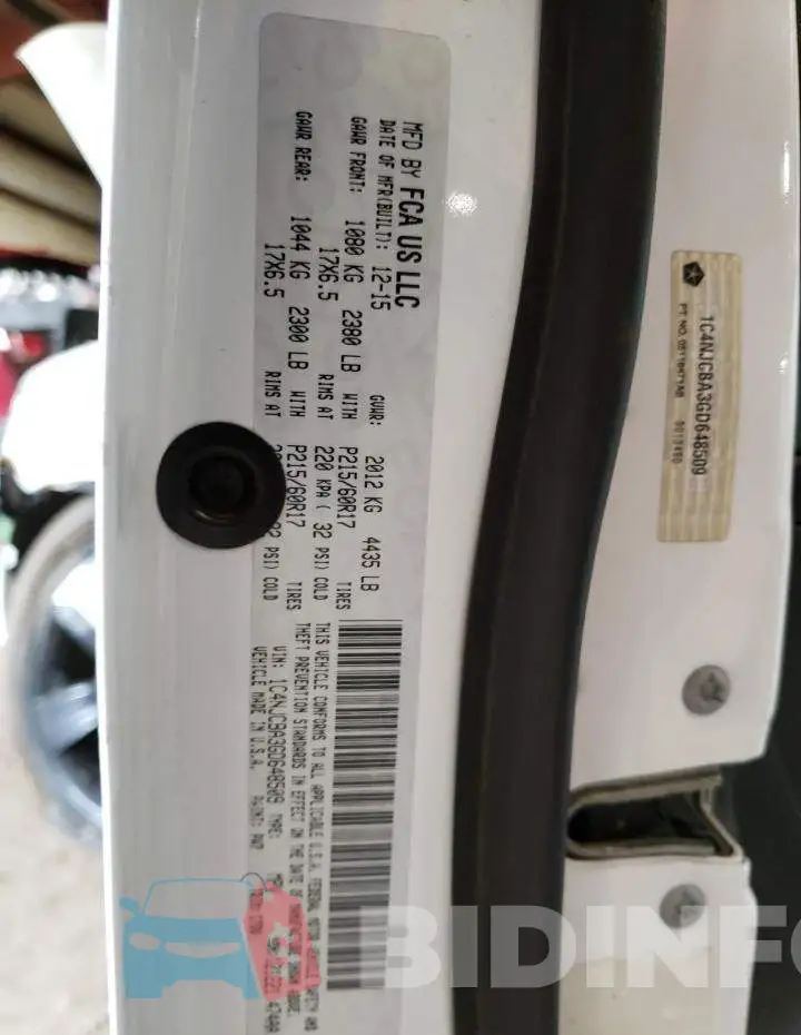 1C4NJCBA3GD648509 Photo# 14