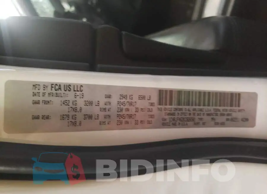 1C4RJFAG2KC826501 Photo# 12