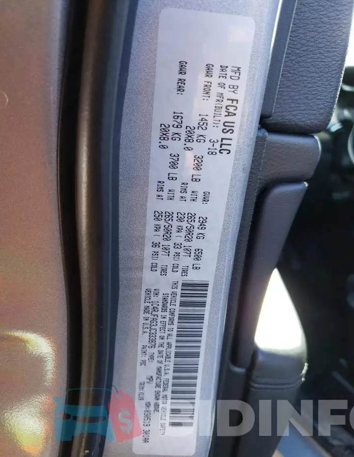 1C4RJFAG3JC333876 Photo# 13