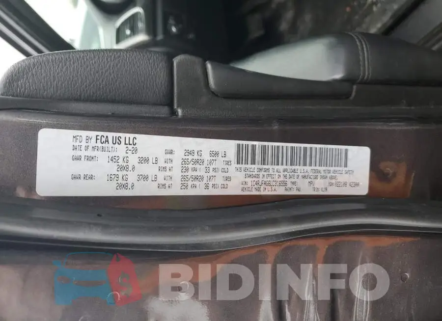 1C4RJFAG6LC316556 Photo# 12