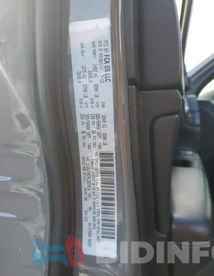 1C4RJFAG7KC837414 Photo# 13