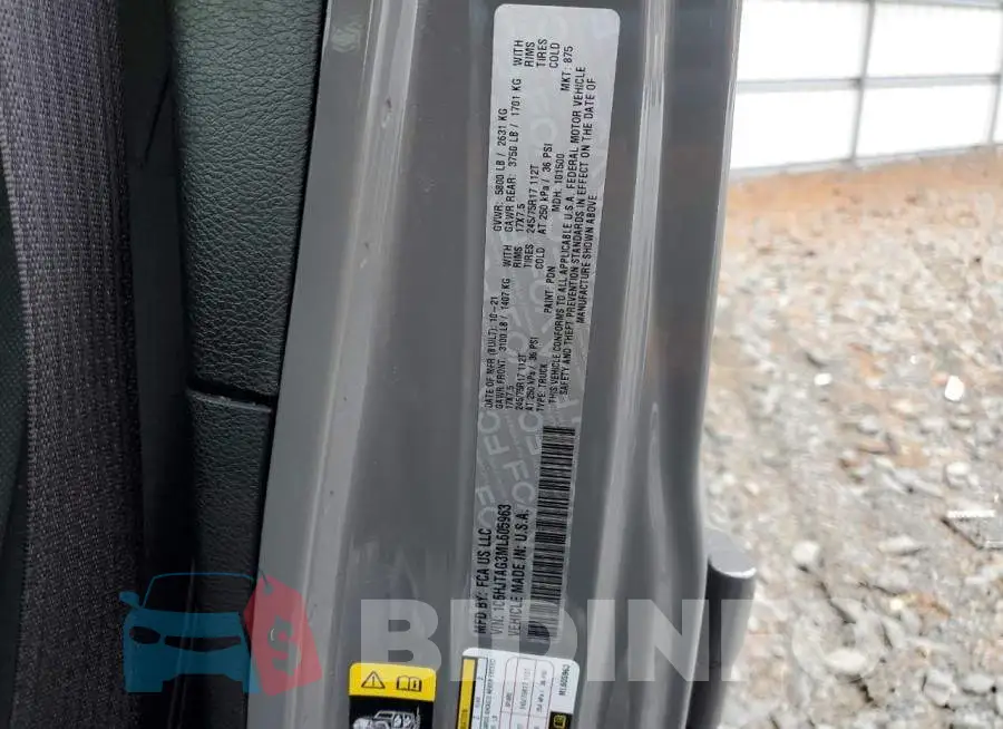 1C6HJTAG3ML605963 Photo# 12