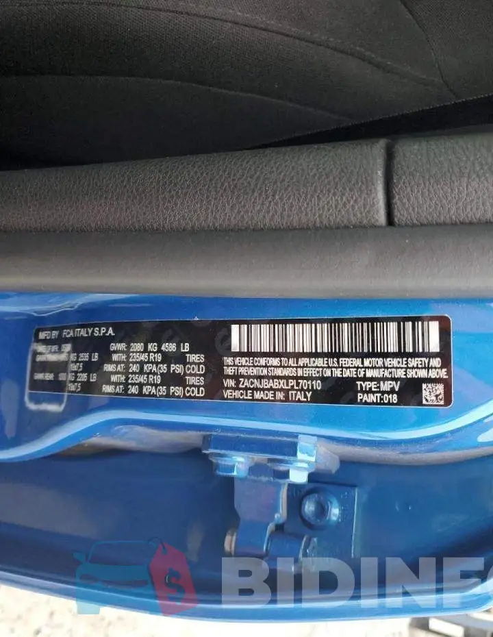 ZACNJBABXLPL70110 Photo# 13