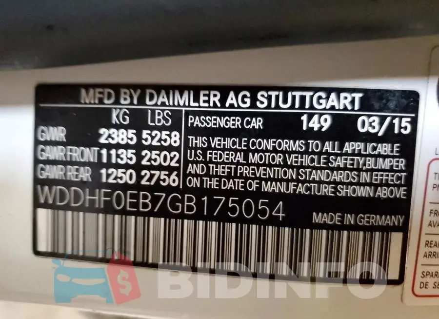 WDDHF0EB7GB175054 Photo# 12