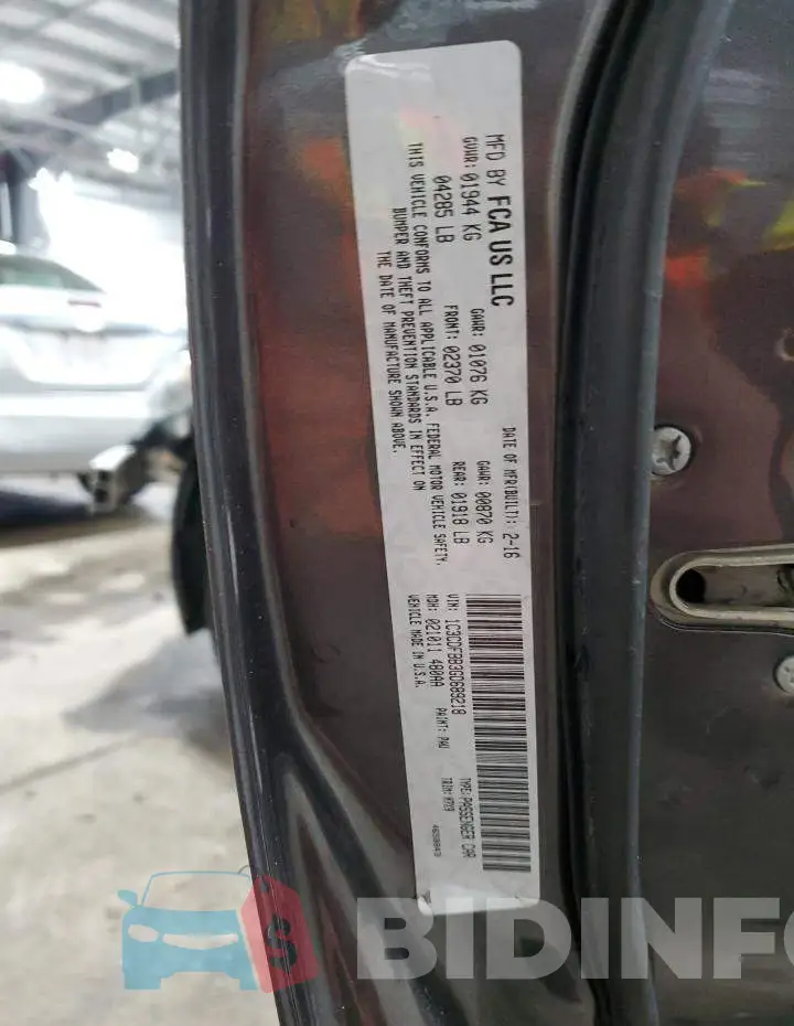 1C3CDFBB3GD689218 Photo# 12