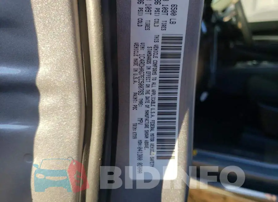 1C4RDHAG7EC500765 Photo# 12