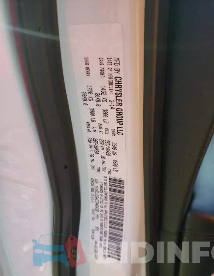 1C4RDJDG4EC446490 Photo# 13