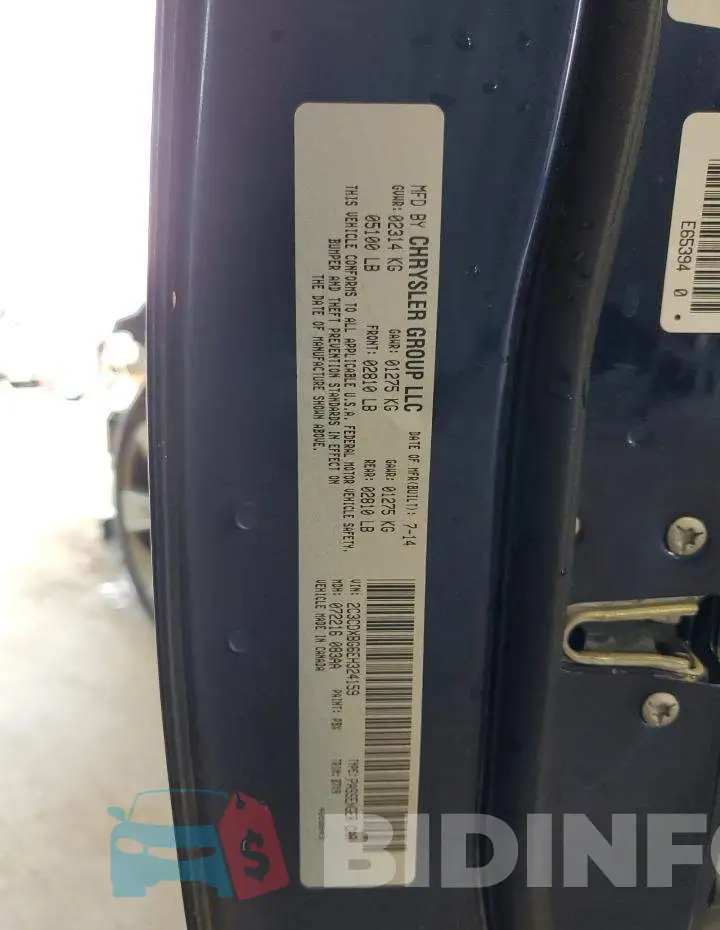 2C3CDXBG6EH324159 Photo# 12