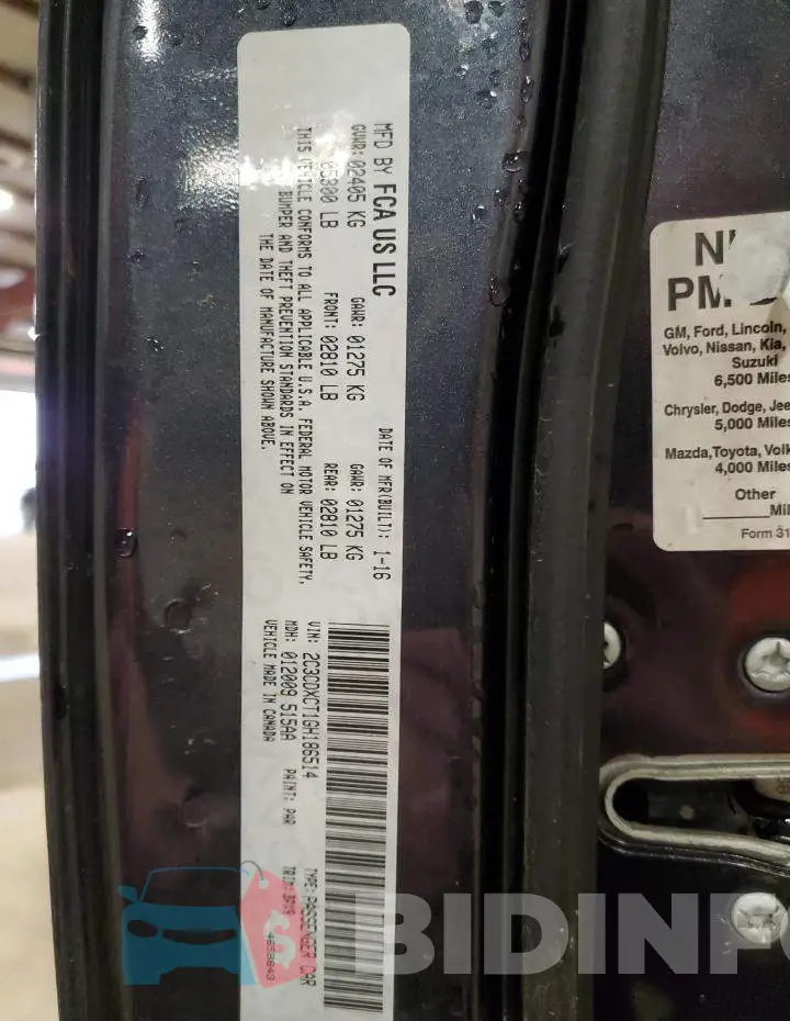 2C3CDXCT1GH186514 Photo# 12