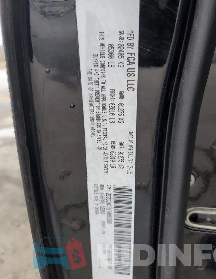 2C3CDXCT8FH886366 Photo# 12