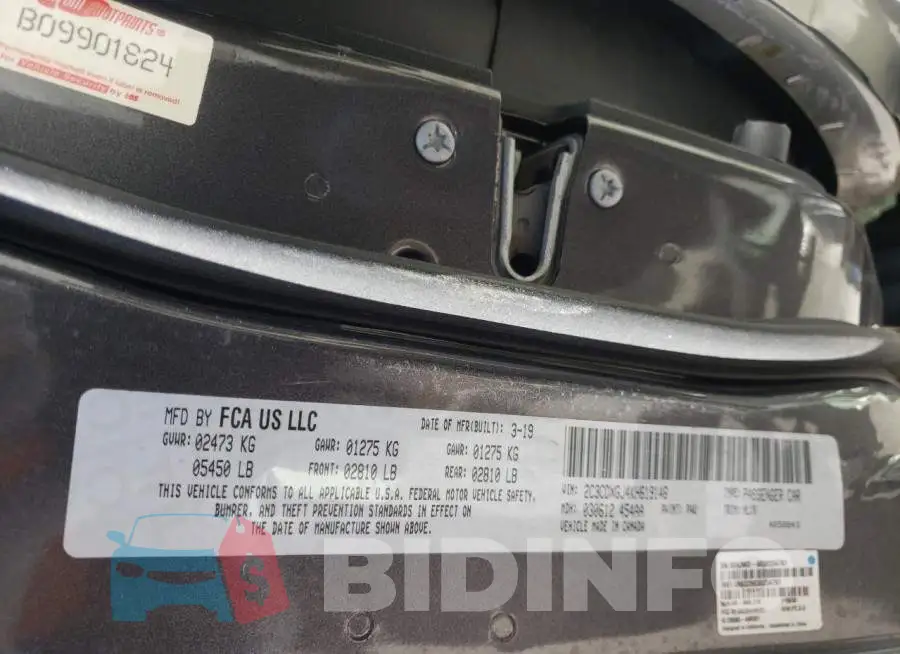 2C3CDXGJ4KH619146 Photo# 13