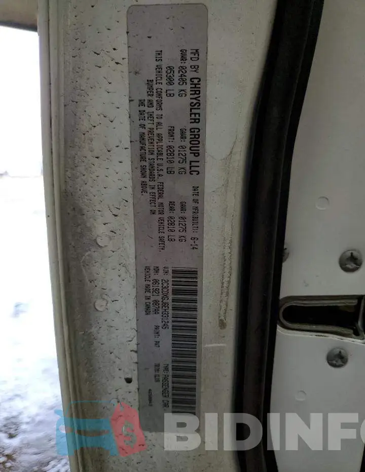 2C3CDXGJ6EH331245 Photo# 12