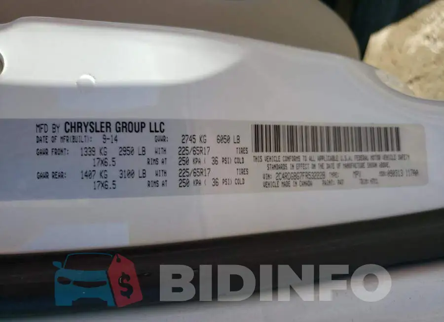 2C4RDGBG7FR532228 Photo# 13