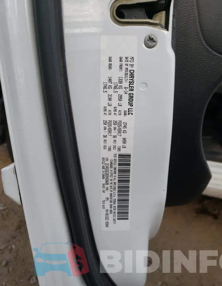 2C4RDGEG9ER450608 Photo# 13