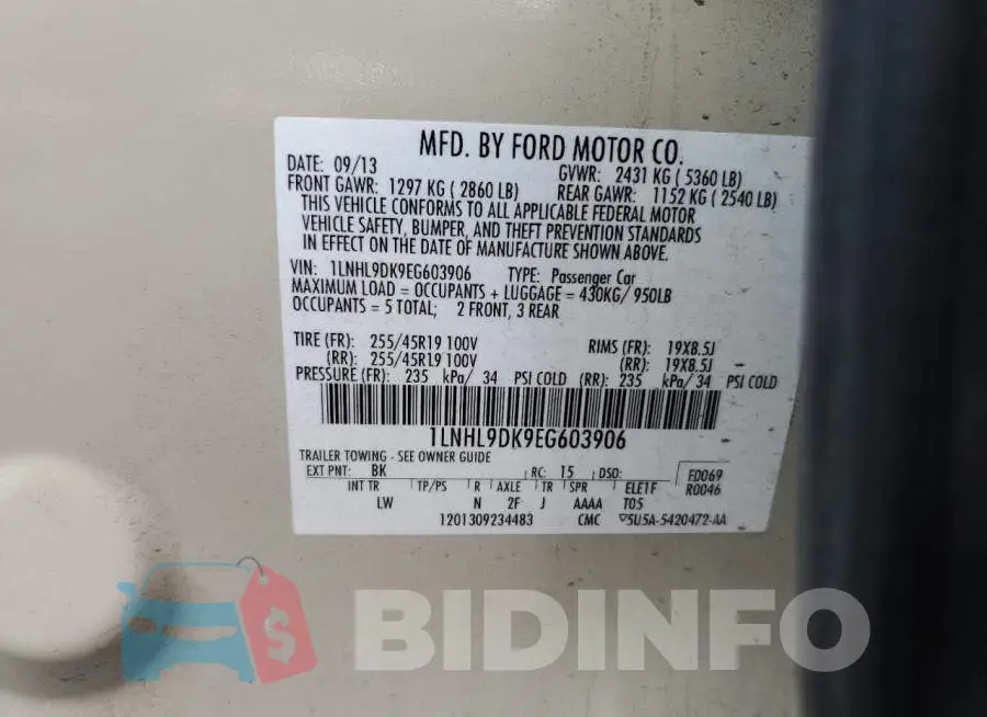 1LNHL9DK9EG603906 Photo# 12