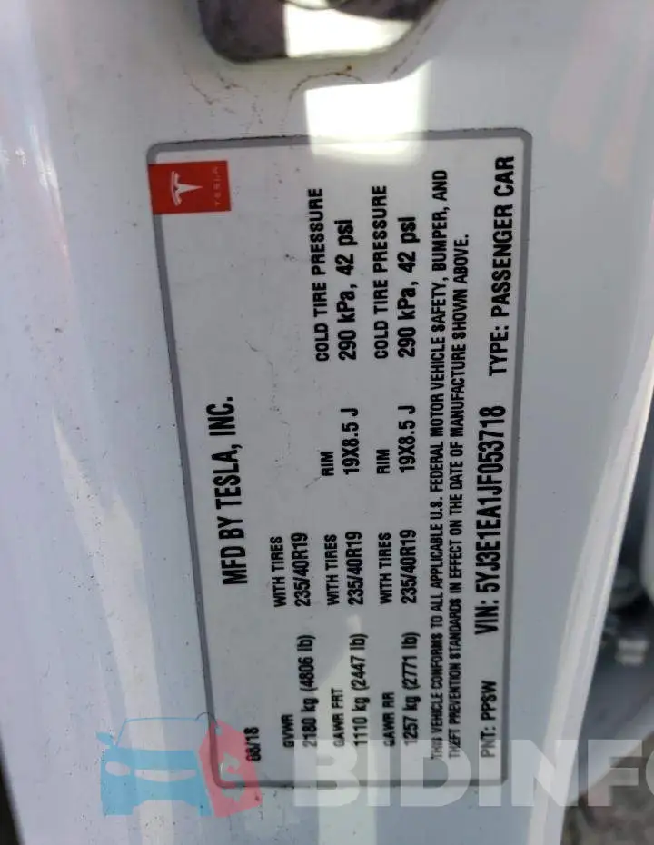 5YJ3E1EA1JF053718 Photo# 12