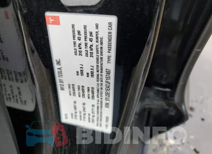 5YJ3E1EA7JF157467 Photo# 12