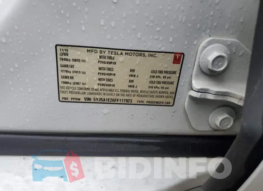 5YJSA1E26FF117923 Photo# 13