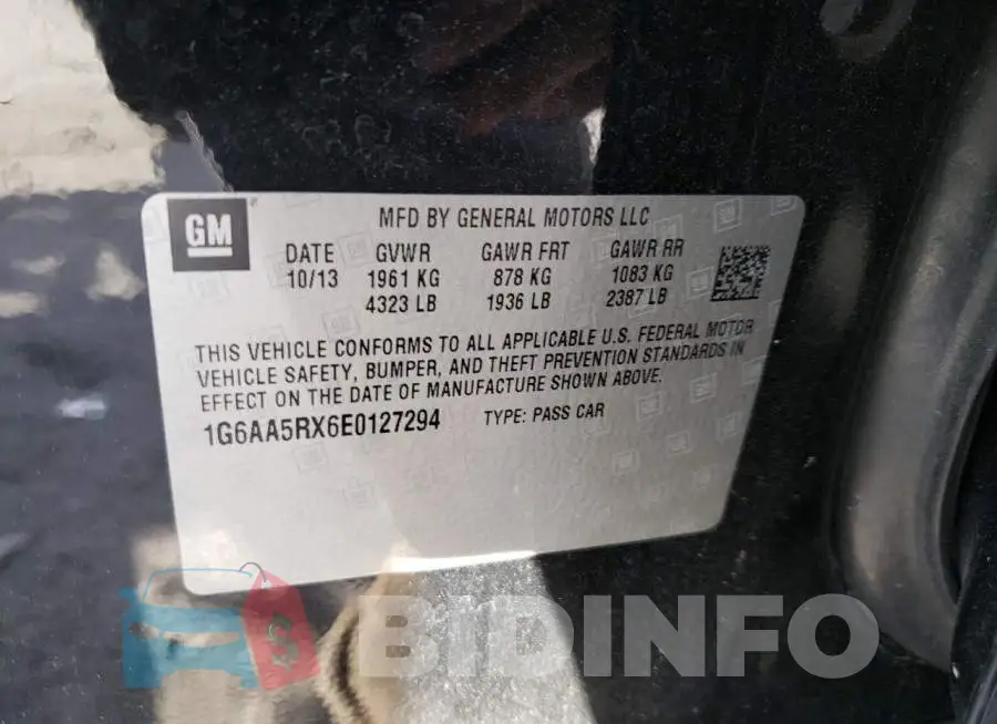 1G6AA5RX6E0127294 Photo# 12