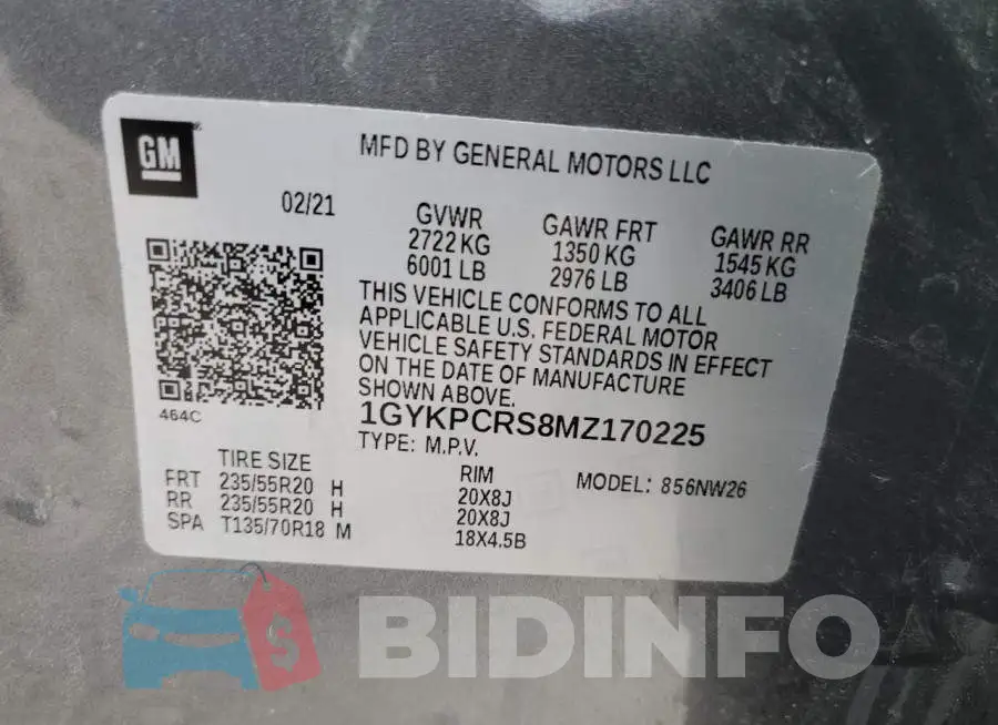 1GYKPCRS8MZ170225 Photo# 13