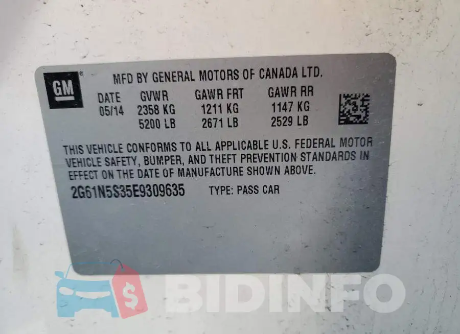 2G61N5S35E9309635 Photo# 12