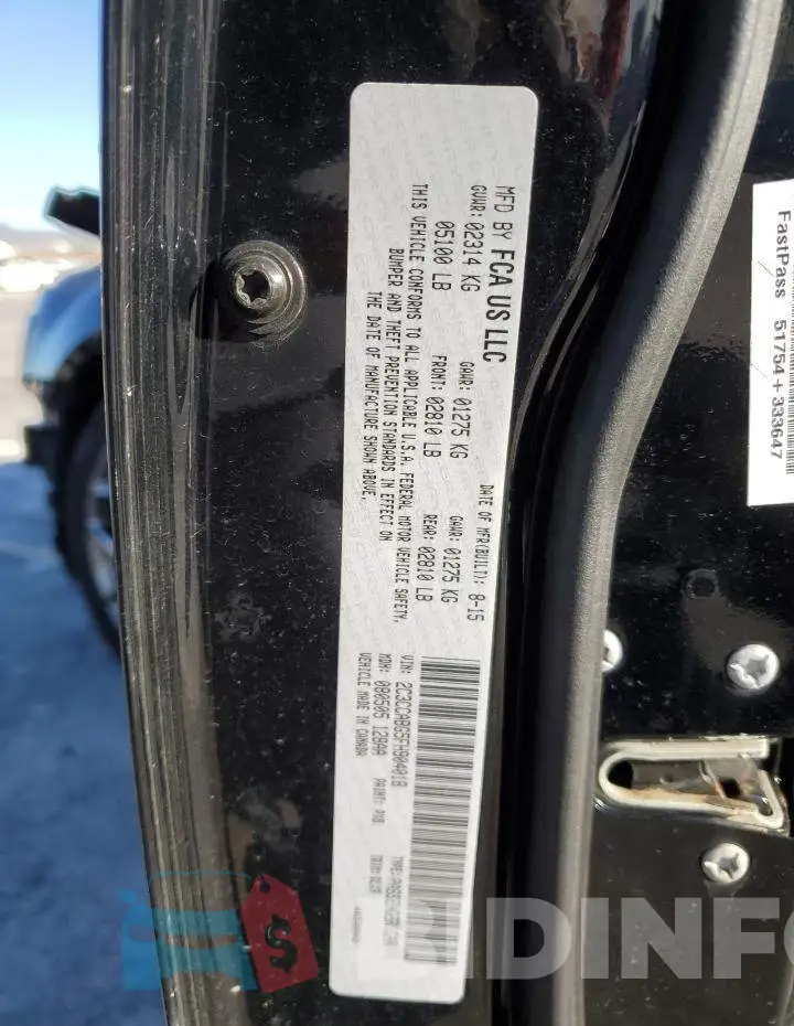 2C3CCABG5FH904018 Photo# 13