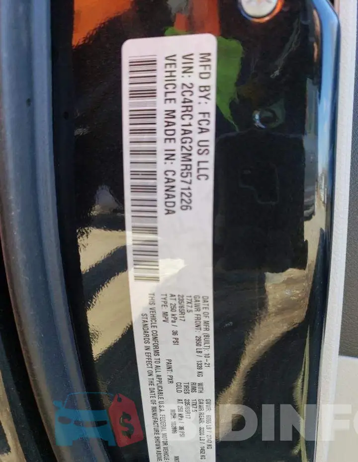 2C4RC1AG2MR571226 Photo# 14