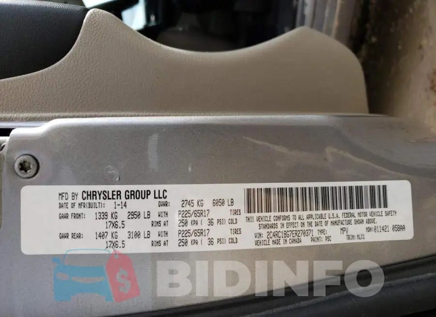 2C4RC1BG7ER270371 Photo# 13