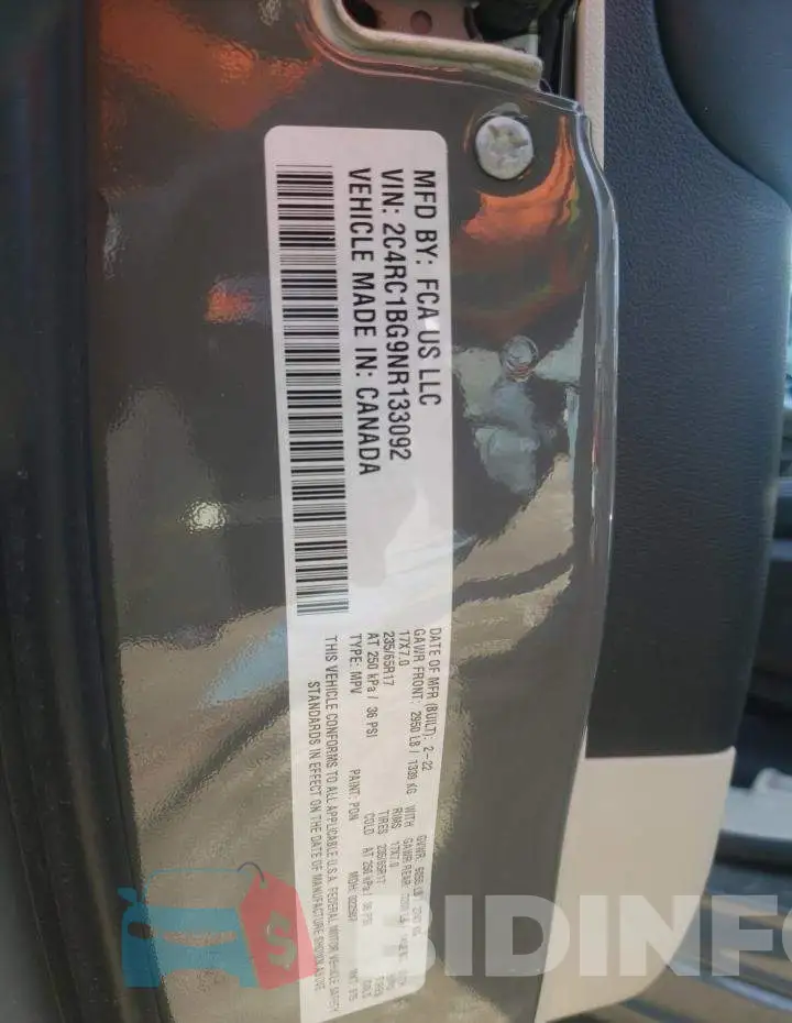 2C4RC1BG9NR133092 Photo# 13