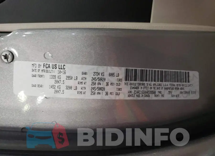 2C4RC1GGXHR599580 Photo# 13