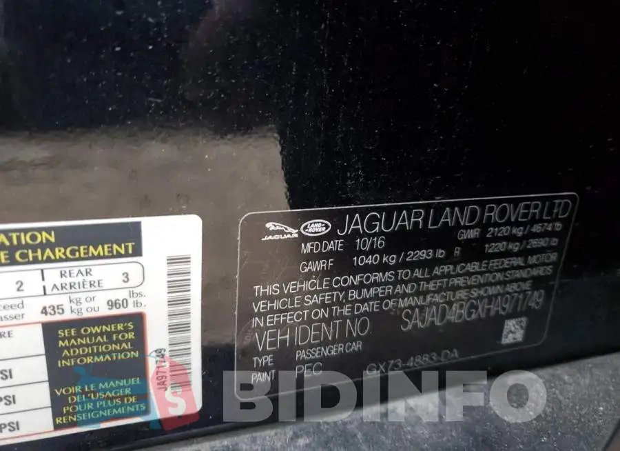 SAJAD4BGXHA971749 Photo# 12