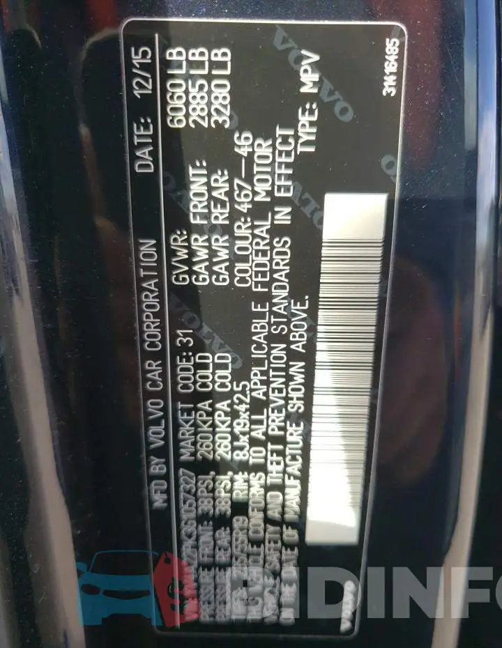 YV4A22PK3G1057327 Photo# 13