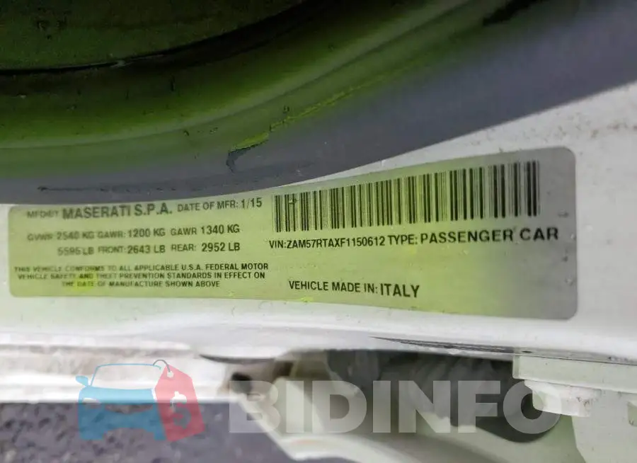 ZAM57RTAXF1150612 Photo# 12