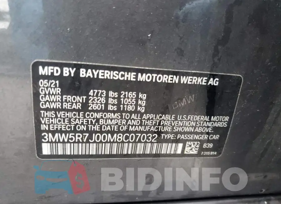 3MW5R7J00M8C07032 Photo# 12