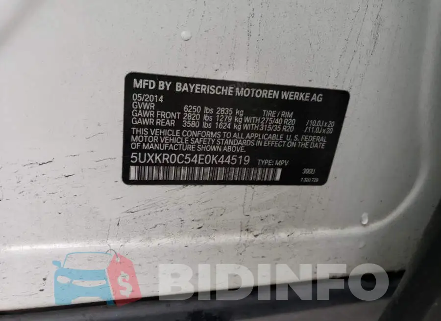 5UXKR0C54E0K44519 Photo# 13