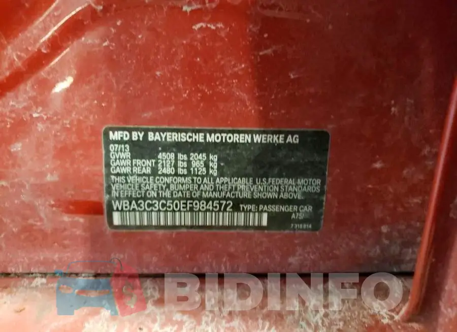 WBA3C3C50EF984572 Photo# 12