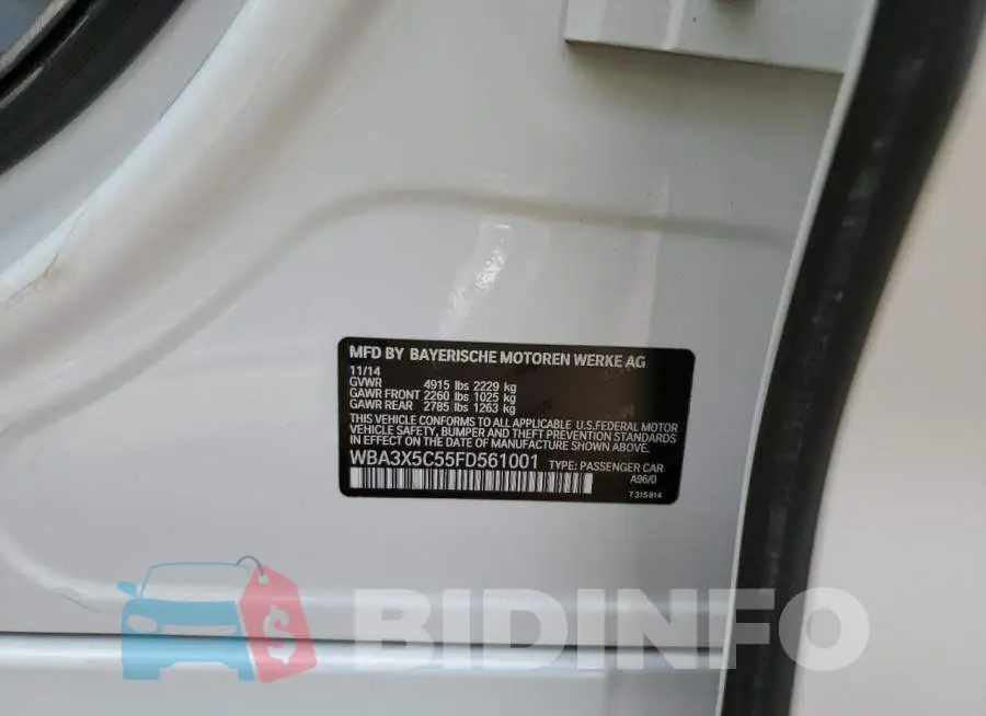 WBA3X5C55FD561001 Photo# 12