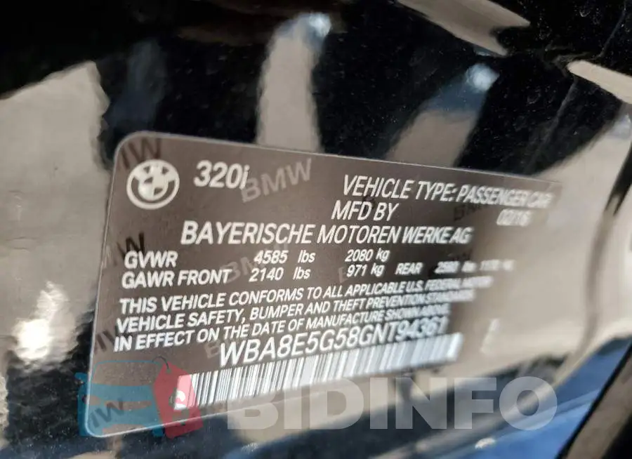 WBA8E5G58GNT94361 Photo# 10